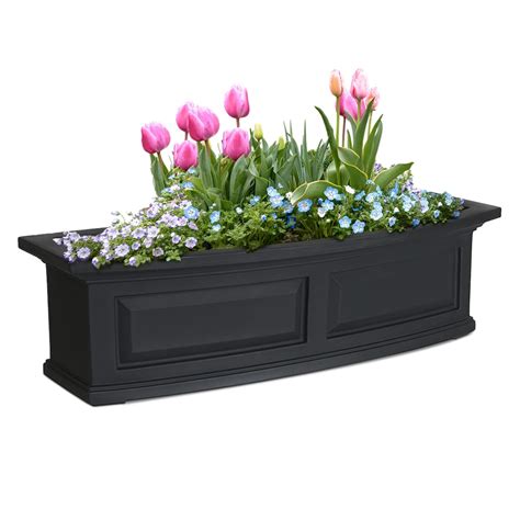 lowes steel window boxes|best self watering window boxes.